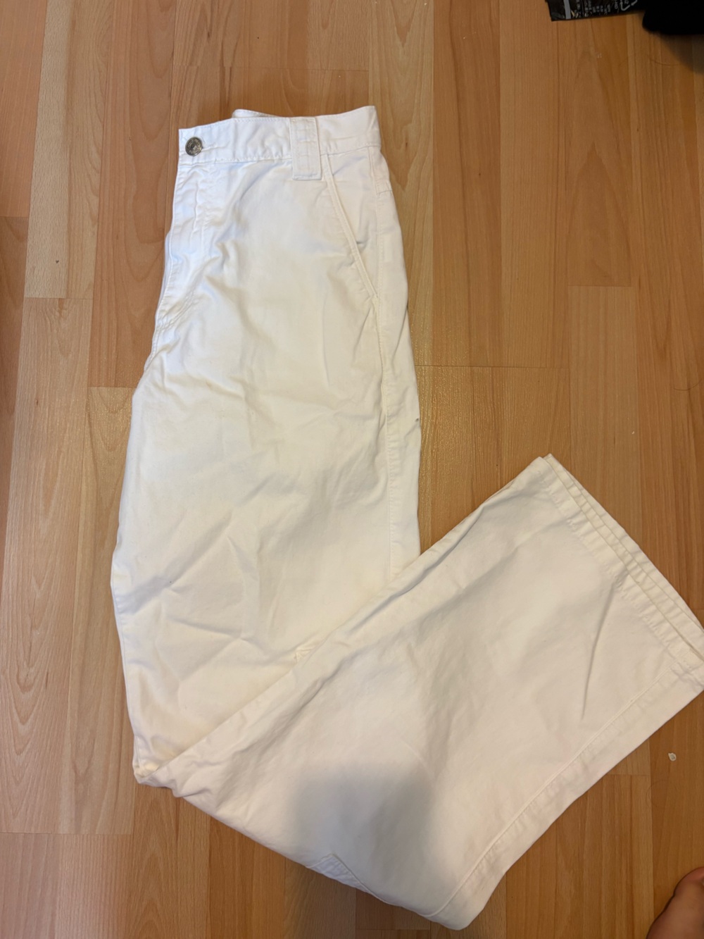 White Cargo Pants - Classic Fit